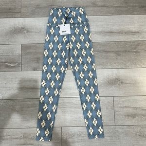 NWT Beach Riot argyle pattern leggings